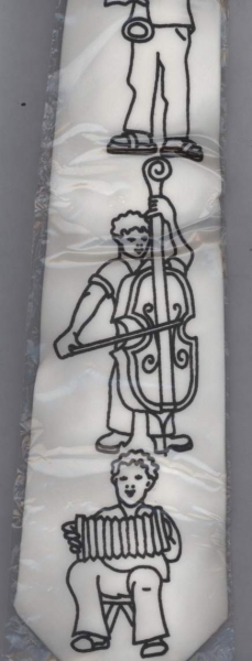 Gutta-Krawatte Alpen Ethno Musiker